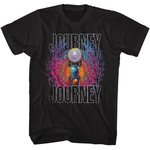 Journey Gradient Scarab Logo Black Tall T-shirt