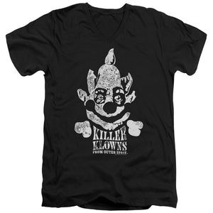 Killer Klowns From Outer Space Slim Fit V-Neck T-Shirt Kreepy Black Tee - Yoga Clothing for You