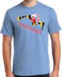 Maryland MD State Flag T-shirt - Regular, Big and Tall Sizes - Yoga Clothing for You