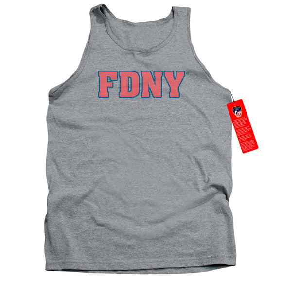 FDNY Tanktop New York Fire Dept Logo Heather Tank - Yoga Clothing for You