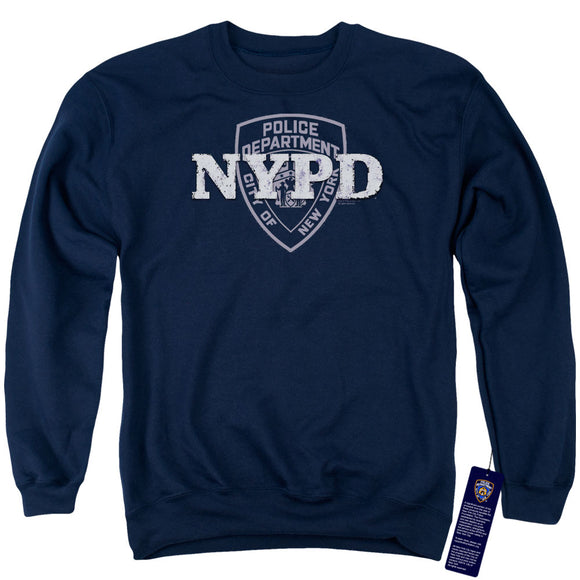 NYPD Sweatshirt New York Police Dept Logo Navy Blue Pullover - Yoga Clothing for You