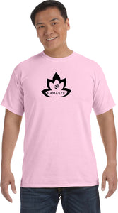 Black Namaste Lotus Pigment Dye Yoga Tee Shirt - Yoga Clothing for You