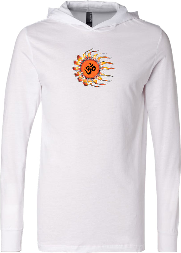 OHM Sun Lightweight Yoga Hoodie Tee Shirt - Yoga Clothing for You