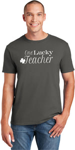 St Patricks Day One Lucky Teacher Shirt - Yoga Clothing for You