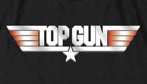 Top Gun Slim Fit V-Neck T-Shirt Logo Black Tee - Yoga Clothing for You