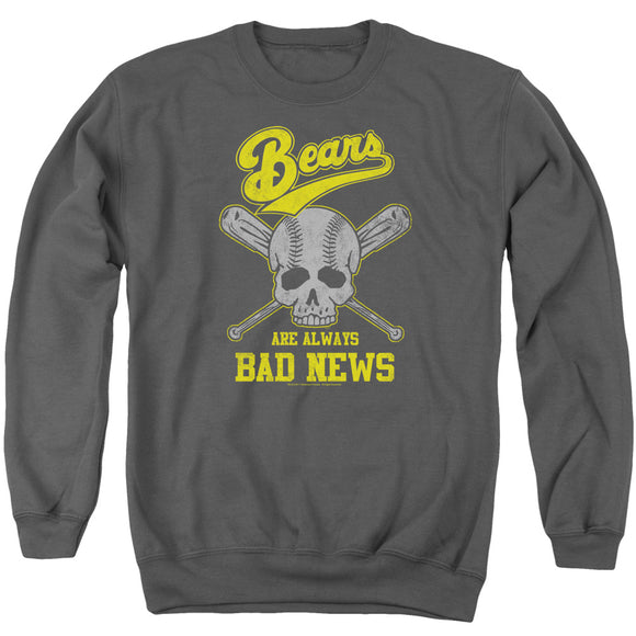 The Bad News Bears Sweatshirt Always Bad Skull Charcoal Pullover - Yoga Clothing for You