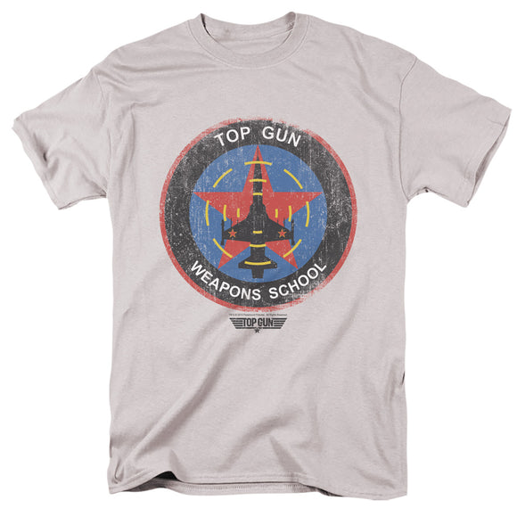 Top Gun T-Shirt Weapons School Silver Tee - Yoga Clothing for You