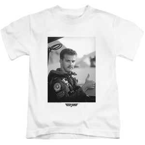 Top Gun Boys T-Shirt Goose Portrait White Tee - Yoga Clothing for You