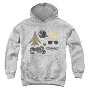 Top Gun Kids Hoodie Maverick Items Heather Hoody - Yoga Clothing for You