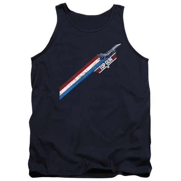 Top Gun Tanktop Red White Blue Stripes Navy Tank - Yoga Clothing for You