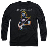 David Gilmour Long Sleeve T-Shirt Classic Portrait Black Tee - Yoga Clothing for You