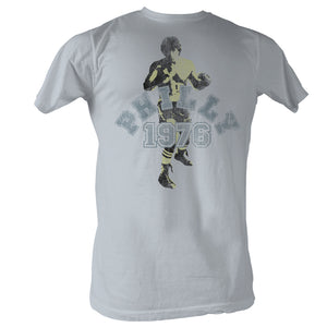 Rocky T-Shirt Philly 1976 Silhouette Silver Tee - Yoga Clothing for You