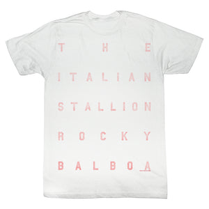 Rocky T-Shirt Spaced Out Italian Stallion White Tee - Yoga Clothing for You