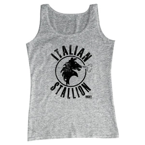 Rocky Mens Tanktop Distressed Italian Stallion Gray Heather Tank - Yoga Clothing for You