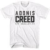 Rocky Adonis Creed Vintage Logo White Tall T-shirt