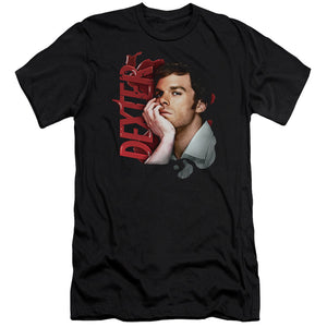 Dexter Premium Canvas T-Shirt Poster Photo Black Tee - Yoga Clothing for You
