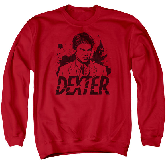 Dexter Sweatshirt Dexter Blood Splatter Portrait Red Pullover - Yoga Clothing for You