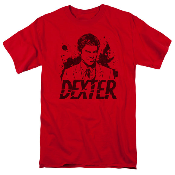 Dexter T-Shirt Dexter Blood Splatter Portrait Red Tee - Yoga Clothing for You