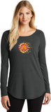 Sleeping Sun Triblend Long Sleeve Tunic Yoga Shirt - Yoga Clothing for You