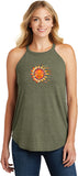 Sleeping Sun Triblend Yoga Rocker Tank Top - Yoga Clothing for You