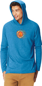 Sleeping Sun Pigment Hoodie Yoga Tee Shirt - Yoga Clothing for You