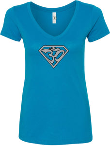 Super OM Ideal V-neck Yoga Tee Shirt - Yoga Clothing for You