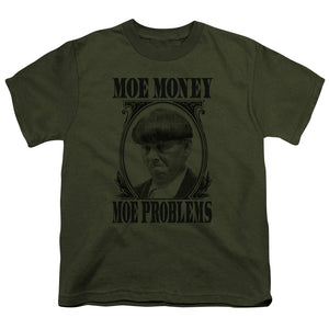 Three Stooges Kids T-Shirt Moe Money Military Tee - Yoga Clothing for You