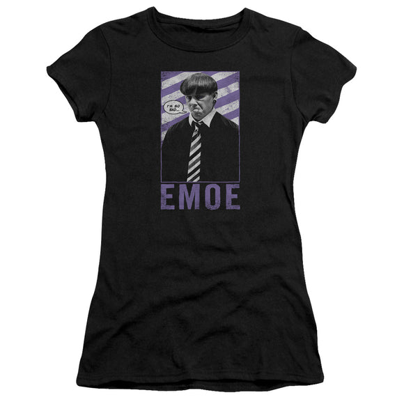 Three Stooges Juniors T-Shirt EMOE Black Premium Tee - Yoga Clothing for You