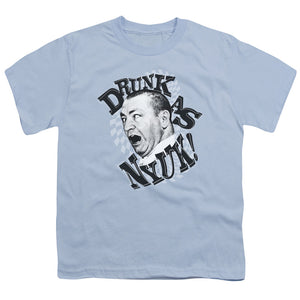 Three Stooges Kids T-Shirt Drunk as NYUK Light Blue Tee - Yoga Clothing for You