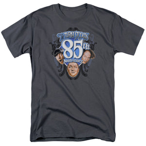 Three Stooges T-Shirt 85th Anniversary Charcoal Tee - Yoga Clothing for You