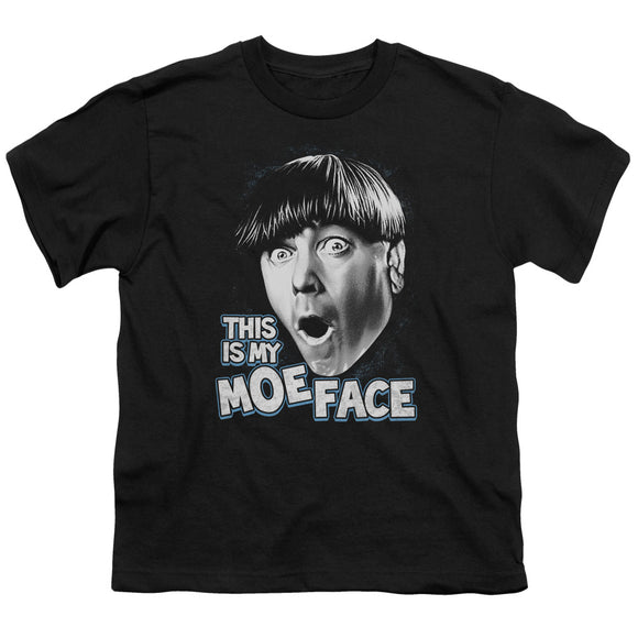 Three Stooges Kids T-Shirt Moe Face Black Tee - Yoga Clothing for You