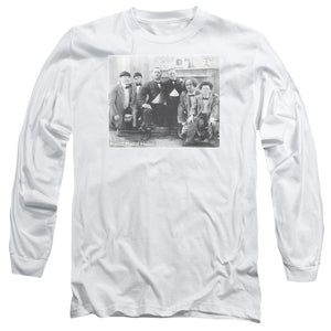 Three Stooges Long Sleeve T-Shirt Hello Hello Hello White - Yoga Clothing for You