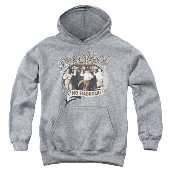 Three Stooges Kids Hoodie Fresh Fish Heather Hoody - Yoga Clothing for You