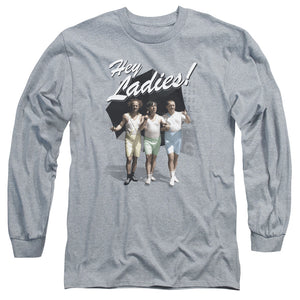 Three Stooges Long Sleeve Hey Ladies Heather - Yoga Clothing for You