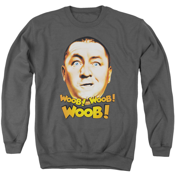 Three Stooges Sweatshirt Curly Woob Woob Woob Charcoal Pullover - Yoga Clothing for You