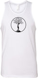 Black Tree of Life Circle Premium Yoga Tank Top - Yoga Clothing for You