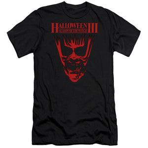 Halloween Slim Fit T-Shirt Demon Black Tee - Yoga Clothing for You