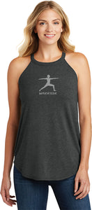 Warrior Pose Triblend Yoga Rocker Tank Top - Yoga Clothing for You