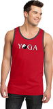 Yin Yang Yoga Text 100% Cotton Ringer Yoga Tank Top - Yoga Clothing for You