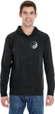 Yin Yang Pocket Print Pigment Hoodie Yoga Tee Shirt - Yoga Clothing for You