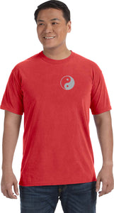 Yin Yang Pocket Print Pigment Dye Yoga Tee Shirt - Yoga Clothing for You