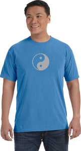 Yin Yang Big Print Pigment Dye Yoga Tee Shirt - Yoga Clothing for You