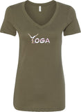 Yoga Spelling Ideal V-neck Yoga Tee Shirt - Yoga Clothing for You