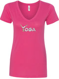 Yoga Spelling Ideal V-neck Yoga Tee Shirt - Yoga Clothing for You