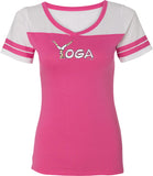 Yoga Spelling Powder Puff Yoga Tee Shirt - Yoga Clothing for You