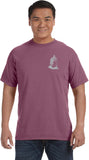 Buddha Pocket Print Pigment Dye Yoga Tee Shirt - Yoga Clothing for You