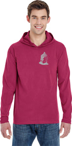 Buddha Pocket Print Pigment Hoodie Yoga Tee Shirt - Yoga Clothing for You