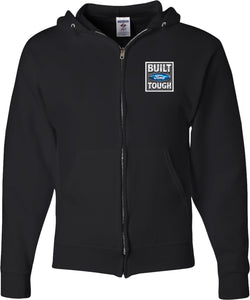 Built Ford Tough Full Zip Hoodie Pocket Print - Yoga Clothing for You