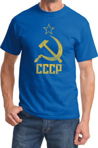 Soviet Union T-shirt Distressed CCCP Tee - Yoga Clothing for You