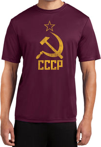 Soviet Union T-shirt Distressed CCCP Moisture Wicking Tee - Yoga Clothing for You